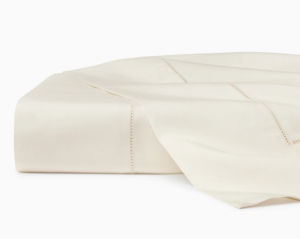 SFERRA Luxor Beige Full/Queen Flat Sheet 96X114