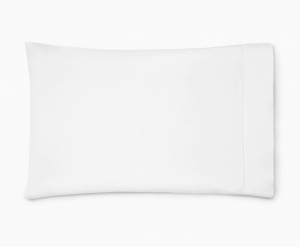SFERRA Luxor White King Pillow Case 22X42 - Pair