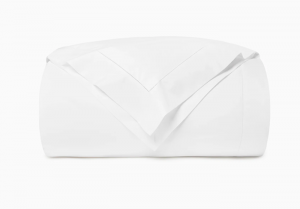 SFERRA Luxor White Twin Duvet Cover 68X86