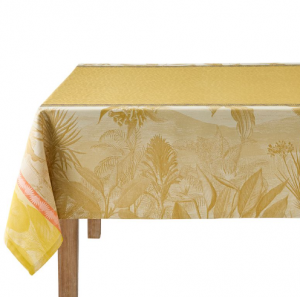 Le Jacquard Francais Sinharaja Tablecloth Yellow - 69" x 69"
