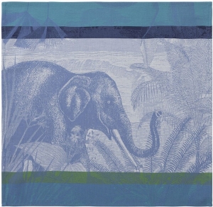 Le Jacquard Francais Sinharaja Napkin Blue / Set 4 - 20 x 20