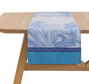 Le Jacquard Francais Sinharaja Runner Blue - 20" x 59"