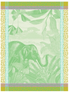 Le Jacquard Francais Sinharaja Tea Towel Green - Set 4