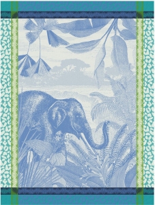 Le Jacquard Francais Sinharaja Tea Towel Blue - Set 4