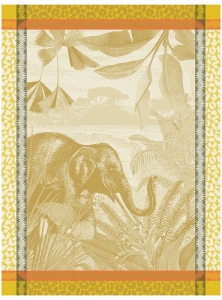 Le Jacquard Francais Sinharaja Tea Towel Yellow - Set 4