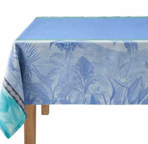 Le Jacquard Francais Sinharaja Tablecloth Blue - 59" x 59"