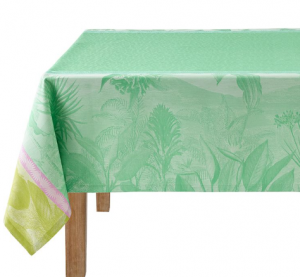 Le Jacquard Francais Sinharaja Tablecloth Green - 59" x 102"