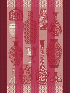 Le Jacquard Francais Poteries Pink Tea Towel - Set 4