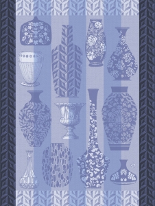 Le Jacquard Francais Poteries Blue Tea Towel - Set 4