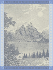 Le Jacquard Francais Altitude Blue Tea Towel - Set 4