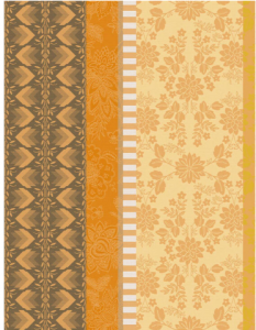 Le Jacquard Francais Gipsy Yellow Tea Towel - Set 4