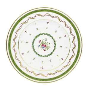 Haviland Vieux Paris Vert Rim Soup Plate