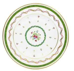 Haviland Vieux Paris Vert Rim Soup Plate