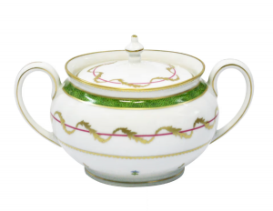 Haviland Vieux Paris Vert Sugar Box