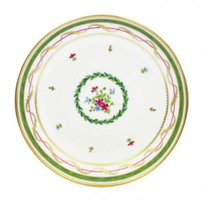 Haviland Vieux Paris Vert Rimless Soup Plate