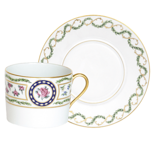 Haviland Louveciennes Cappuccino Cup & Saucer