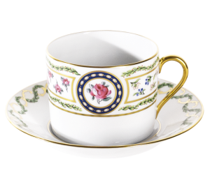 Haviland Louveciennes Cappuccino Cup + Saucer