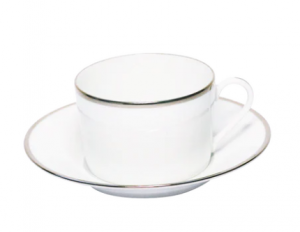 Haviland Orsay Platinum Teacup And Saucer