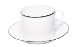 Haviland Orsay Platinum Cappuccino Cup And Saucer