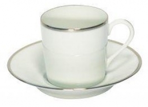 Haviland Orsay Platine Coffee Cup & Saucer