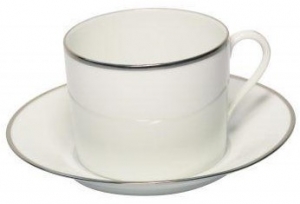 Haviland Orsay Platine Cappuccino Cup & Saucer