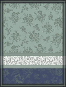 Le Jacquard Francais Romance Green Tea Towel - Set 4