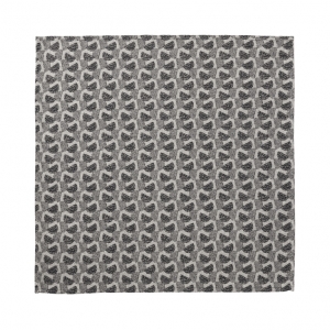 Le Jacquard Francais Empreintes Pois Black Napkin - Set 4