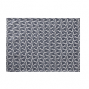 Le Jacquard Francais Empreintes Pois Enduit Blue Coated Placemat - Set 4