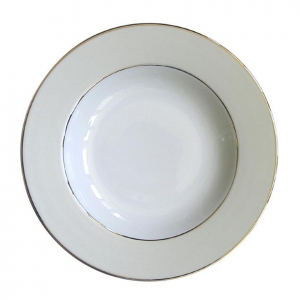 Haviland Clair Lune Uni Rim Soup Plate