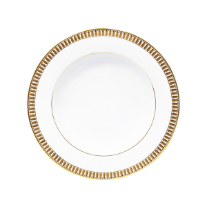 Haviland Plumes Gold Rim Soup Plate