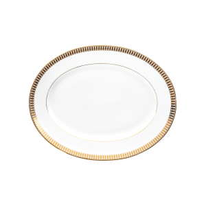 Haviland Plumes Gold Oval Platter - 14"