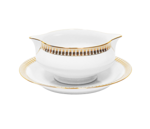 Haviland Plumes Gold Sauce Boat