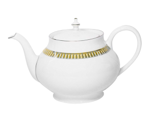 Haviland Plumes Gold Round Teapot