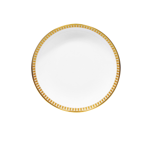 Haviland Plumes Gold Rimless Soup Plate