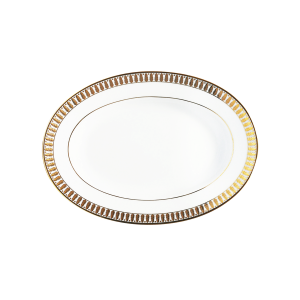 Haviland Plumes Gold Pickle Dish