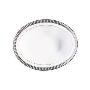 Haviland Plumes Platinum Vegetable Dish