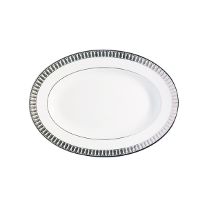 Haviland Plumes Platinum Pickle Dish