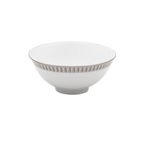 Haviland Plumes Platinum Rice Bowl