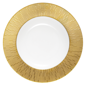 Haviland Infini Gold Rim Soup Plate  / Gold