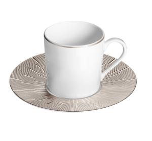 Haviland Infini Platine Coffee Cup + Saucer