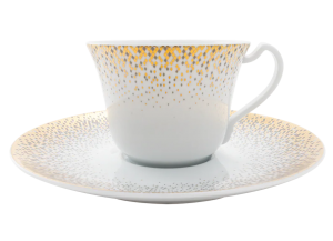 Haviland Souffle D Or XL Cappuccino Cup And Saucer