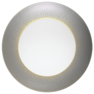 Haviland Souffle D'Or Large Dinner Plate / Grey