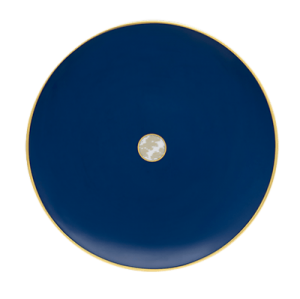 Haviland Damasse Bleu & Or Dessert Plate
