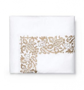 Sferra Saxon Champagne Full/Queen Duvet Cover - 88 X 92