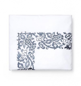 Sferra Saxon Indigo King Duvet Cover - 106 X 92