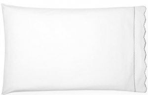 Sferra Pettine White / White King Pillowcase 22X42