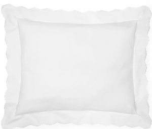 Sferra Pettine White / White King Sham 21X36