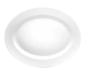 Haviland Infini Blanc Oval Platter - 14"