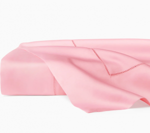 Sferra Fiona Carnation Full Queen Flat Sheet 96X114