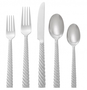 Michael Aram Twist Stainless 5 Piece Setting